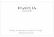 F10 Physics1A Lec7Bnew - University of California, …...Spring Potential Energy Example A block of mass 12.0kg slides from rest down a frictionless 35.0o incline and is stopped by