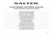 ELECTRONIC KITCHEN SCALES - Salter Housewares · ELECTRONIC KITCHEN SCALES Instructions and Guarantee E 1036/1046 BALANCE DE CUISINE ELECTRONIQUE ... Para potenciar la duración de