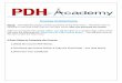 Course Instructions - PDH Academy...Course Instructions NOTE: The following pages contain a preview of the final exam.This final exam is identical to the final exam that you will take