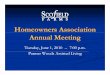 Homeowners Association Annual Meeting - Scofield Homeowners Association Annual Meeting ... 5/28/2010