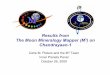 Results from The Moon Mineralogy Mapper (M ) on Chandrayaan-1 IP2 Pieters M3.pdf · Carle M. Pieters and the M3 Team Inner Planets Panel October 26, 2009 Results from The Moon Mineralogy