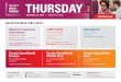 Oracle OpenWorld 2018 Thursday Session Guide · Delivery for Enterprise CRM Master Lock’s Success: Oracle E-Business Suite Data Management Oracle Database 12c R1 and R2 Are Awesome,