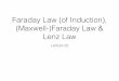 Faraday Law (of Induction), (Maxwell-)Faraday Law & Lenz 2015-02-27آ  Faraday Law (of Induction) â€¢