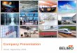 Company Presentation - Belimo · Where to find Belimo products? Company Presentation 2018 3 Rail vehicles Princeton University Princeton, NJ Airport Zurich (Source: FlughafenZürich