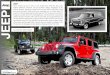 JEEP From wartime service in 1942 to civil models from ... · From wartime service in 1942 to civil models from 1945, the Jeep name implies utilitarian character and go-anywhere ability