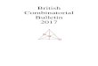 BRITISH COMBINATORIAL COMMITTEEBRITISH COMBINATORIAL BULLETIN 2017 This is the 2017 British Combinatorial Bulletin. The format is essentially as in previous years. The Newsletter (produced