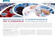 BiOlOgics cOmpanies in canada How are we Faring? · 2019-03-27 · been faring in the 21st century? Which are the companies that we should be watching out for as the biological-based