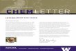 CHEM LETTER - University of Washington · 2016-04-11 · 2 CHEM LETTER Spring 2016 This national award recognizes outstanding research in the preparation, reactions, properties, or