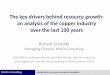 The key drivers behind resource growth: an analysis of the ...shali/Schodde.pdf · MinEx Consulting Strategic advice on mineral economics & exploration The key drivers behind resource