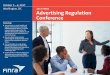 Washington, DC 2017 FINRA Advertising Regulation Conference · assigned analyst. 2017 Advertising ... 11:30 a.m. – 12:30 p.m. Concurrent Sessions I | CONTINUED 00 Current Trends