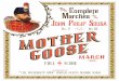March, “Mother Goose” (1883) · Third Strain (m. 22-30): Same dynamic process as the previous strain; soft first time through without cymbals, but this time with a subito forte