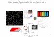 Nanoscale Systems for Opto-Electronics - KIT · 2 Nanoscale Systems for Opto-Electronics Lecture 7 Interaction of Light with Nanoscale Systems - general introdcution and motivation