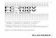 FC-200V 100V Users Guide Eng - Support | Home | CASIO · • Never charge the battery, try to take the battery apart, or allow the battery to become shorted. Never expose the battery