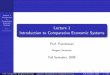 Lecture 1 Introduction to Comparative Economic …...Lecture 1 Introduction to Comparative Economic Systems Prof. Paczkowski Assignment S. Djankov, et al. "The New Comparative Economics"