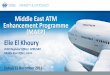 Middle East ATM Enhancement Programme … Seminar/1.3...Elie El Khoury ICAO Regional Officer, ATM/SAR Middle East Office, Cairo Middle East ATM Enhancement Programme (MAEP) Dubai/13