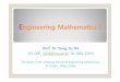 Engineering Mathematics I - Seoul National Universityocw.snu.ac.kr/sites/default/files/NOTE/5092.pdf · 2018-01-30 · Text book: Erwin Kreyszig, Advanced Engineering Mathematics,
