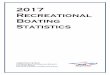 2017 Recreational Boating Statistics · 2018-05-28 · Introduction & Executive Summary 2017 EXECUTIVE SUMMARY . x In 2017, the Coast Guard counted 4,291 accidents that involved 658