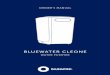 BLUEWATER CLEONE · BLUE Clean water faucet Clean water from Cleone to the clean water faucet. Intelligent membrane flush The reverse osmosis membrane is flushed regularly with water