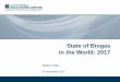 State of Biogas in the World: 2017 · •Promote, facilitate, and support community-based biogas projects that use several types of biogas energy for self-consumption •Support on-farm