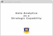 Data Analytics Basics · • Chaired by A6 CTO CDO under MG (SAF/CO) • Has 4 Tiger Teams –Governance Team –Authoritative Data Sources (ADS) Team –Data Hub Team –Data Analytics