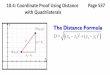 10.4: Coordinate Proof Using Distance Page 537 …...Explain 3 Identifying Figures on the Coordinate Plane Example Use the diagonals to determine whether a parallelogram with the given