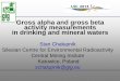 Gross alpha and gross beta activity measurements in ... Gross alpha and gross beta activity measurements