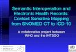 Semantic Interoperation and Electronic Health Records ......Semantic Interoperation and Electronic Health Records: Context Sensitive Mapping from SNOMED CT to ICD-10 A collaborative