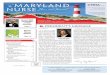 The MARYLAND Nurse N J · 2018-04-02 · Page 2 • The Maryland Nurse News and Journal November, December 2017, January 2018 On September 7th, Ed Suddath, MNA Chief Staff Officer