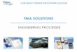 TMA SOLUTIONS · TMA Solutions 2 Overview TMA engineering process was developed based on TMA experience in many software projects Industry practices and standards (RUP, ISO, TL9000,