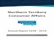 Northern Territory Consumer Affairs · 2019-12-01 · Northern Territory Consumer Affairs Annual Report 2018-2019 3 The Hon Natasha Fyles Attorney-General and Minister for Justice