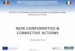 NON CONFORMITIES & CORRECTIVE ACTIONS...NON CONFORMITIES & CORRECTIVE ACTIONS Maria Pia Toni This project is funded by The European Union Slide 2 of XX Support for the National Accreditation