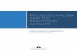 PROFESSIONALISM AND THE PRACTICING ACTUARY...and Counseling and Discipline PROFESSIONALISM AND THE PRACTICING ACTUARY ... a self-regulated profession; these traits also are necessary