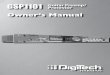 GSP1101 Guitar Preamp/ Processor · 2019-07-25 · Warranty We at DigiTech are very proud of our products and back-up each one we sell with the following warranty: 1. The warranty