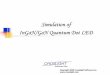 Simulation of InGaN/GaN Quantum Dot LEDcrosslight.com/wp-content/uploads/2013/11/crosslight... · 2019-07-18 · 17 Efficiency analysisEfficiency analysis Experiment IQE is converted