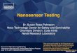 Nanosensor Testing Nanosensor Testing_Rose-Pehrsson...Determine magnitude, the time required to achieve 90% of full scale and the time required to recover to 10% of full scale for