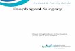 2016 Esophageal Surgery - Nova Scotia Health …...1 Introduction You are being admitted to the Victoria General Hospital at the Nova Scotia Health Authority (NSHA) for esophageal