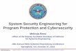 System Security Engineering for Program Protection and … · 2017-05-18 · 18th NDIA SE Conference October 26-29, 2015 | Page-1 Distribution Statement A –Approved for public release