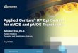 Applied Centura RP Epi System for nMOS and pMOS Transistors nMOS... · 2013-09-06 · External Use Applied Centura® RP Epi System for nMOS and pMOS Transistors Schubert Chu, Ph.D