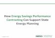 How Energy Savings Performance Contracting Can Support ... · How Energy Savings Performance Contracting (ESPC) Works • ESPC is a mechanism that provides upfront capital for energy