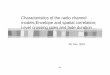 Characteristics of the radio channel models;Envelope and ... · jxu Received signal correlation and spectrum 3(4) Power density spectrum • The power density spectrum of gI(t) and