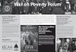 War on Poverty Forum · 2014-08-18 · that grew out of the War on Poverty, and their impact on eradica ng poverty. Part three of the panel discussion will dis lled lessons learned