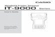 Handheld Printer Terminal IT-9000 Series...Handheld Printer Terminal User’s Guide Be sure to read “Safety Precautions” inside this guide before trying to use your Handheld Printer