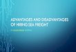 Advantages and Disadvantages of Sea Freight Australia