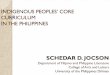 INDIGENOUS PEOPLES’ CORE CURRICULUM IN THE PHILIPPINES · 2010-12-15 · Generic Modules for IP Core Curriculum yGeneral Obervations Effort was seen in producing such materials