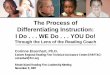 The Process of Differentiating Instruction: I Do . . . WE Do . . . YOU …celi.olemiss.edu/wp-content/uploads/sites/7/2014/01/... · 2014-01-24 · Differentiated instruction is a