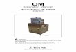 OM Pak/Tetra-Pak-OM-Hoyer...This manual is valid for: Series No./ Machine No. Sign. OM Operation Manual Hoyer Addus VF 1000-F Z2091013 Issue 2008-12 Doc. No. OM-z2091013-01en.book