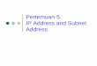 Pertemuan-5 IP Address and Subnet Address [Read-Only]blog.dinamika.ac.id/anjik/files/2012/08/ipaddress.pdf · 2019-09-24 · PertemuanPertemuan--5.5. IP Address and Subnet Address