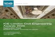 ICE London Civil Engineering Awards 2020 · The ICE London Civil Engineering Awards celebrate outstanding civil engineering achievement, ... This category rewards ground-breaking