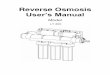 Reverse Osmosis User’s Manual - AllWater Technologies Ltd...LT-Series reverse osmosis systems are designed to reject up to 98.5% NaCl, unless computer projections have been provided