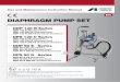 EN DIAPHRAGM PUMP SET - anest-iwataeu.com · DIAPHRAGM PUMP SET This ANEST-IWATA diaphragm paint pump complies to ATEX regulations 94/9/EC. Protection level: II 2 GX Suitable for